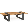 Seto Teak Lounge Table Charcoal ~