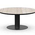 Moreno Low Dining Table Trespa Travertin 150 cm  Charcoal ~