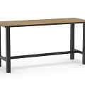 Bar Table Trespa Bergamo 210 x 80 cm Charcoal ~