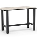 Bar Table Trespa Travertin 150 x 80 cm Charcoal ~