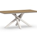 Orion Dining Table Trespa Bergamo 180x100x75 cm Creme White ~