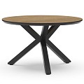 Orbital Dining Table Trespa Bergamo 120 cm  Charcoal ~