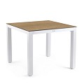Briga Dining Table Trespa Bergamo 100x100 cm Creme White ~