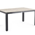 Briga Dining Table Trespa Travertin 180x100 cm Charcoal ~