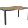 Briga Dining Table Trespa Bergamo 180 x 100 cm Charcoal ~