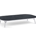 Nora Coffee Table Large Trespa Graphite Creme White ~
