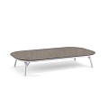 Nora Coffee Table Small Trespa Dark Basalt Creme White ~