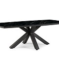 Clover Organic Dining Table Trespa Marble Charcoal ~