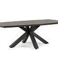 Clover Organic Dining Table Trespa Dark Basalt Charcoal ~