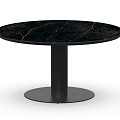 Moreno Dining Table Trespa Marble 150 cm  Charcoal ~