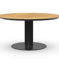 Morena Dining Table Teak 120 cm  Charcoal ~