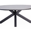 Flores Dining Table 200x110 cm Charcoal  ~