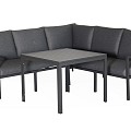 Barto Lounge Corner Set Charcoal  ~