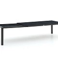 Extendable Table Trespa Graphite 160/220x100 cm Charcoal ~