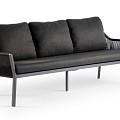 Liv Lounge Dining 3-Seater Black ~