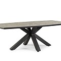 Clover Organic Dining Table Dekton Ceppo Charcoal ~