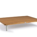 Kytsu Teak Lounge Table Creme White ~
