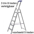Maxall huishoudtrap 6 treden Basic Line ~