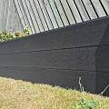 WPC Premium fence board Ebony Black 21x160 mm. (wb150) L-179 cm. ~
