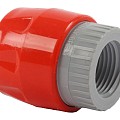 Snelkoppeling met inwendig draad 1/2" PVC in blister ~