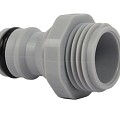 Kraannippel met uitwendige draad 1/2" PVC in blister ~