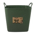 Flexibele kuip postconsumer recycled vierkant 27 liter groen ~