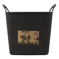 Flexibele kuip postconsumer recycled vierkant 16 liter zwart ~