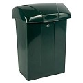 Brievenbus plastic groen afsluitbaar ~