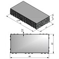 Flex Fusion Carbon Intense 44x22x8 cm. 4 mm. nok 1/1 facet ~