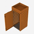 Kliko ombouw 240 ltr - 1 stuk CorTen met tuinbak ~