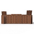 Kliko ombouw 240 ltr - 1 stuk CorTen met tuinbak ~
