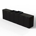 Kliko ombouw 120 ltr - 1 stuk grafiet zwart met tuinbak ~
