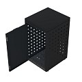 Kliko ombouw 120 ltr. grafiet zwart met vast deksel