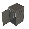 Kliko ombouw 120 ltr. Taupe met vast deksel