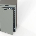 Kliko ombouw 240 ltr - 1 stuk taupe met tuinbak ~