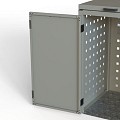 Kliko ombouw 240 ltr - 1 stuk taupe met vaste deksel ~