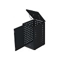 Kliko ombouw 240 ltr - 1 stuk grafiet zwart met klep ~