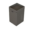 Kliko ombouw 240 ltr - 1 stuk taupe met tuinbak ~