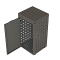 Kliko ombouw 240 ltr - 1 stuk taupe met vaste deksel ~