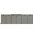 Kliko ombouw 240 ltr - 1 stuk taupe met vaste deksel ~