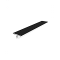 NTW aluminium u-klikprofiel CA228-CA229 Ebony zwart 300 ~