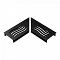 Design Drain Black Line Wave rooster L-hoek ~