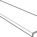 Zwembadrand recht Materia Gris 120x31,5x1,4 cm. Antislip ~