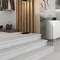 Zwembadrand recht Marble Tibet Blanco 120x31,5x1,4 cm. ~