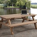 Picknicktafel 230x160cm, hardhout ~