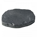 Stapsteen gerecycleerd kunststof 30x37x3.5 cm zwart ~