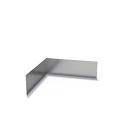 Stalen kantopsluiting (verzinkt) recht 30/30x10 cm. (2 mm.) binnenhoek ~