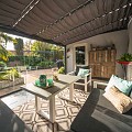 Verasol zonnedoek beige-grijs BxL 980x4500 mm. ~