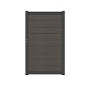 NTW Premium deur met alu frame horizontaal Silver Gray 97x186 cm. ~