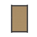 NTW Premium deur met alu frame horizontaal Triple Red Cedar 97x186 cm. ~